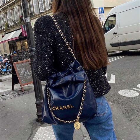 chanel 22 street style|Chanel 22 purse.